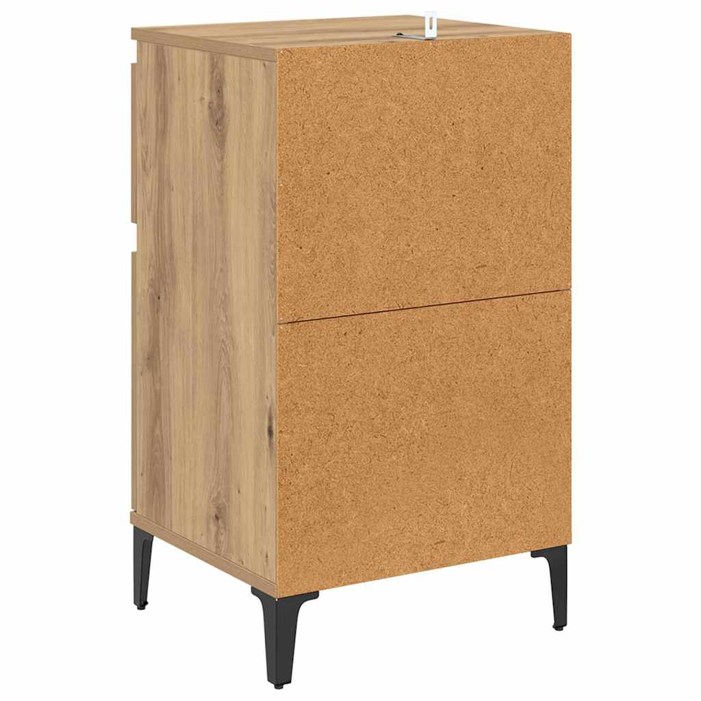 vidaXL Κομοδίνο Artisan Oak 40 x 35 x 70 εκ. Επεξεργασμένο ξύλο
