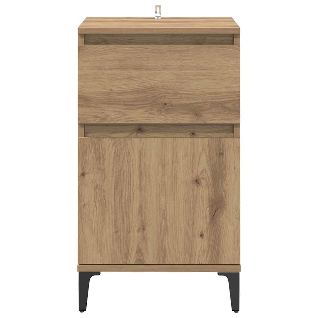 vidaXL Κομοδίνο Artisan Oak 40 x 35 x 70 εκ. Επεξεργασμένο ξύλο