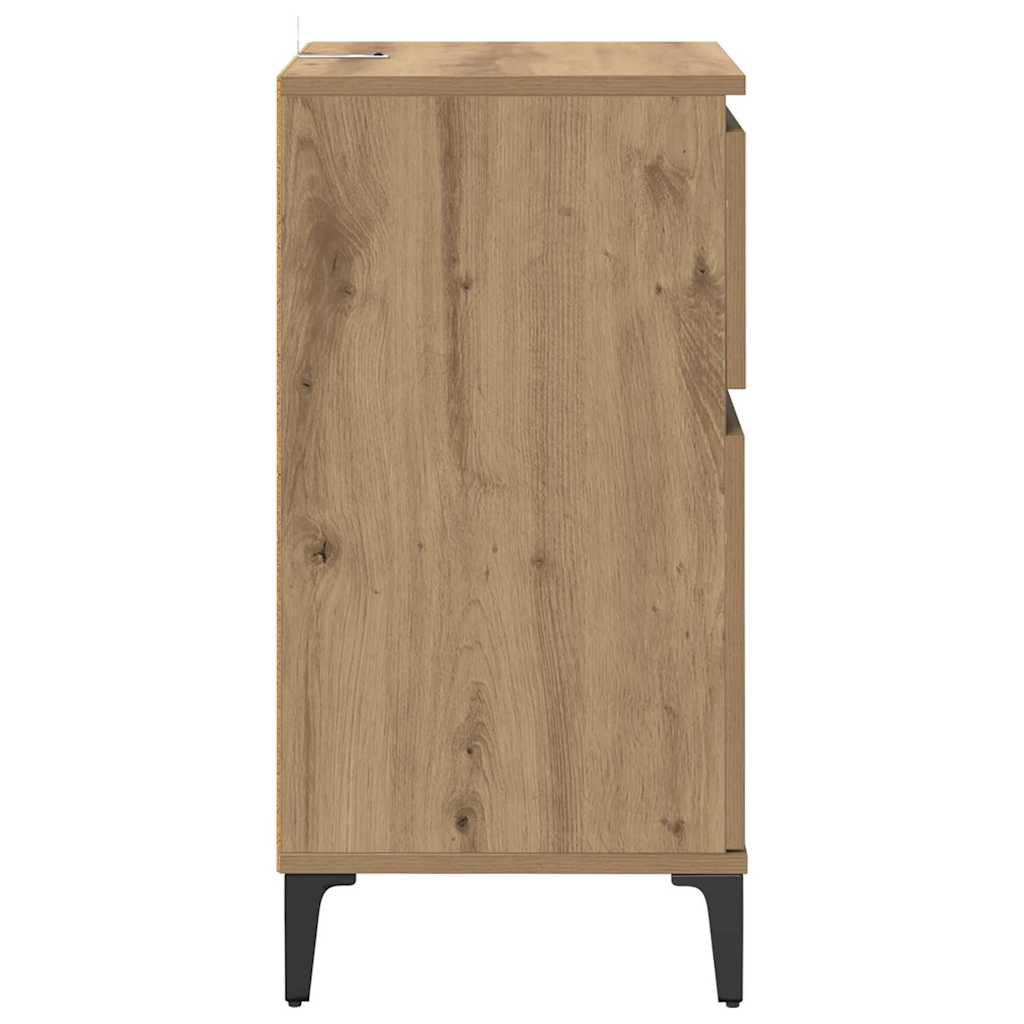 vidaXL Κομοδίνο Artisan Oak 40 x 35 x 70 εκ. Επεξεργασμένο ξύλο
