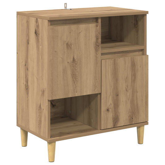 vidaXL Πλαϊνό γραφείο artisan δρυς 35 x 60 x 70 εκ Επεξεργασμένο ξύλο