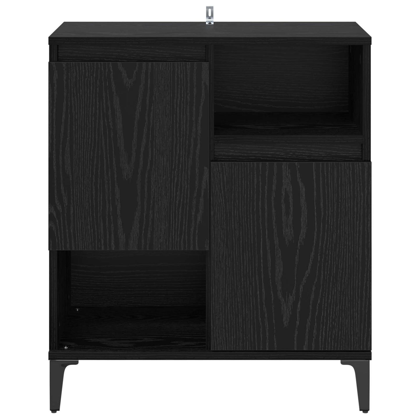 vidaXL Πλαϊνό γραφείο Μαύρη Οξυά 60 x 35 x 70 cm Επεξεργασμένο ξύλο