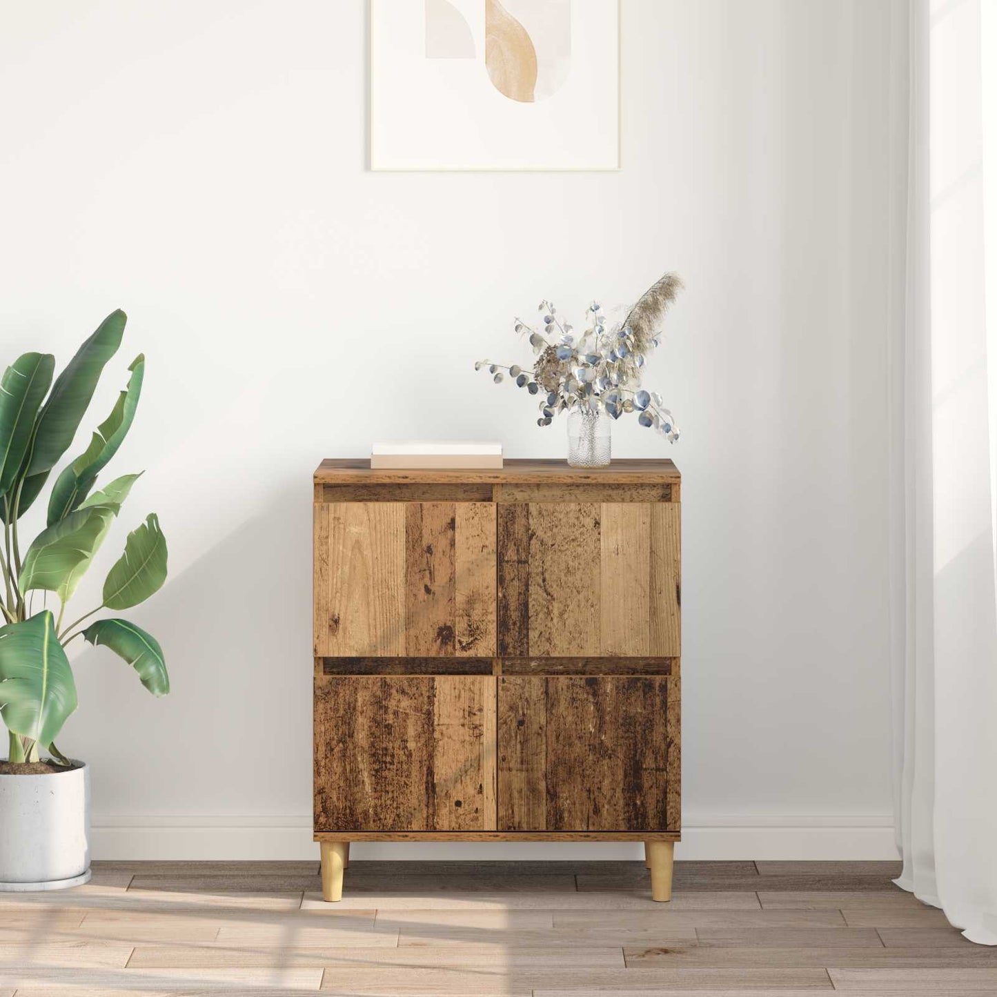 vidaXL Πλαϊνό γραφείο Παλιό Ξύλο 60 x 35 x 70 cm Επεξεργασμένο ξύλο