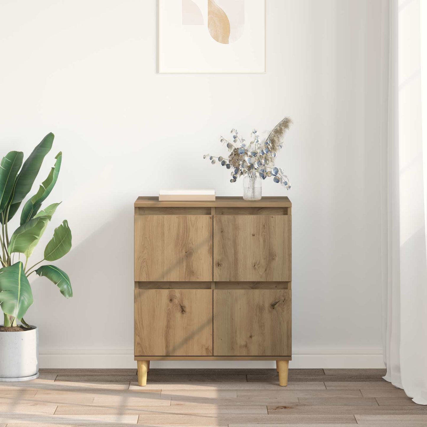 vidaXL Πλαϊνό γραφείο Artisan Oak 60 x 35 x 70 cm Επεξεργασμένο ξύλο
