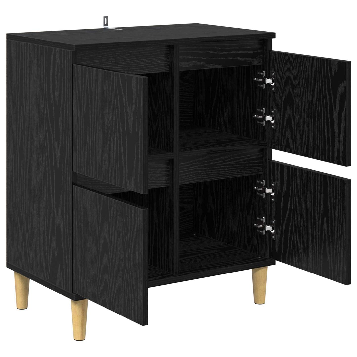 vidaXL Πλαϊνό γραφείο Μαύρη Οξυά 60 x 35 x 70 cm Επεξεργασμένο ξύλο
