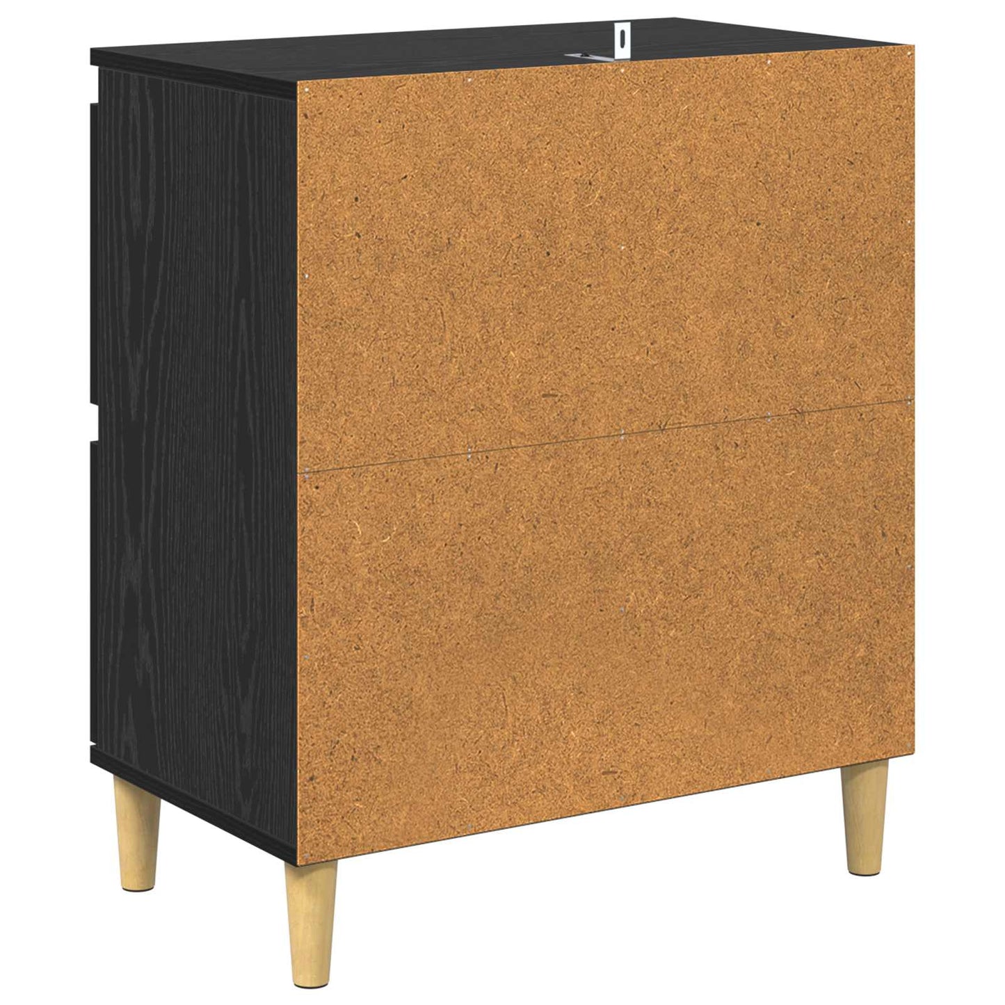 vidaXL Πλαϊνό γραφείο Μαύρη Οξυά 60 x 35 x 70 cm Επεξεργασμένο ξύλο