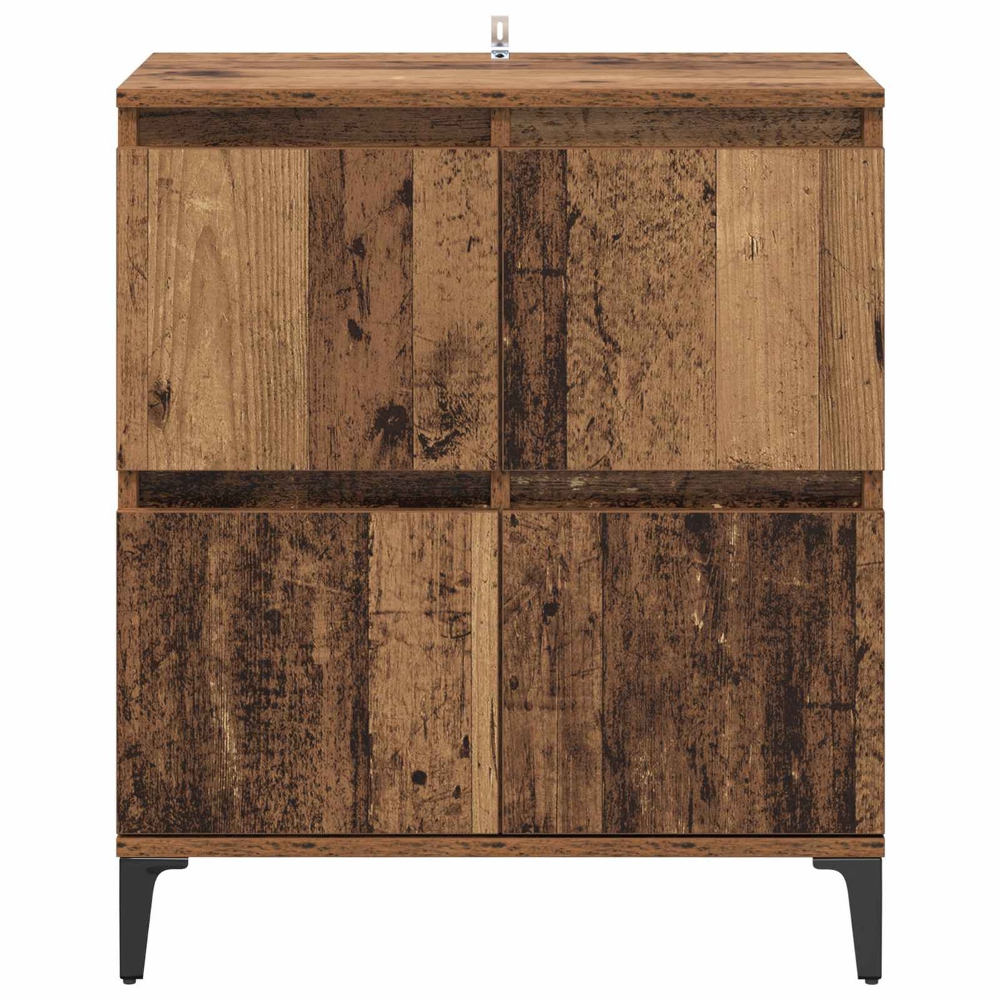 vidaXL Πλαϊνό γραφείο Παλιό Ξύλο 60 x 35 x 70 cm