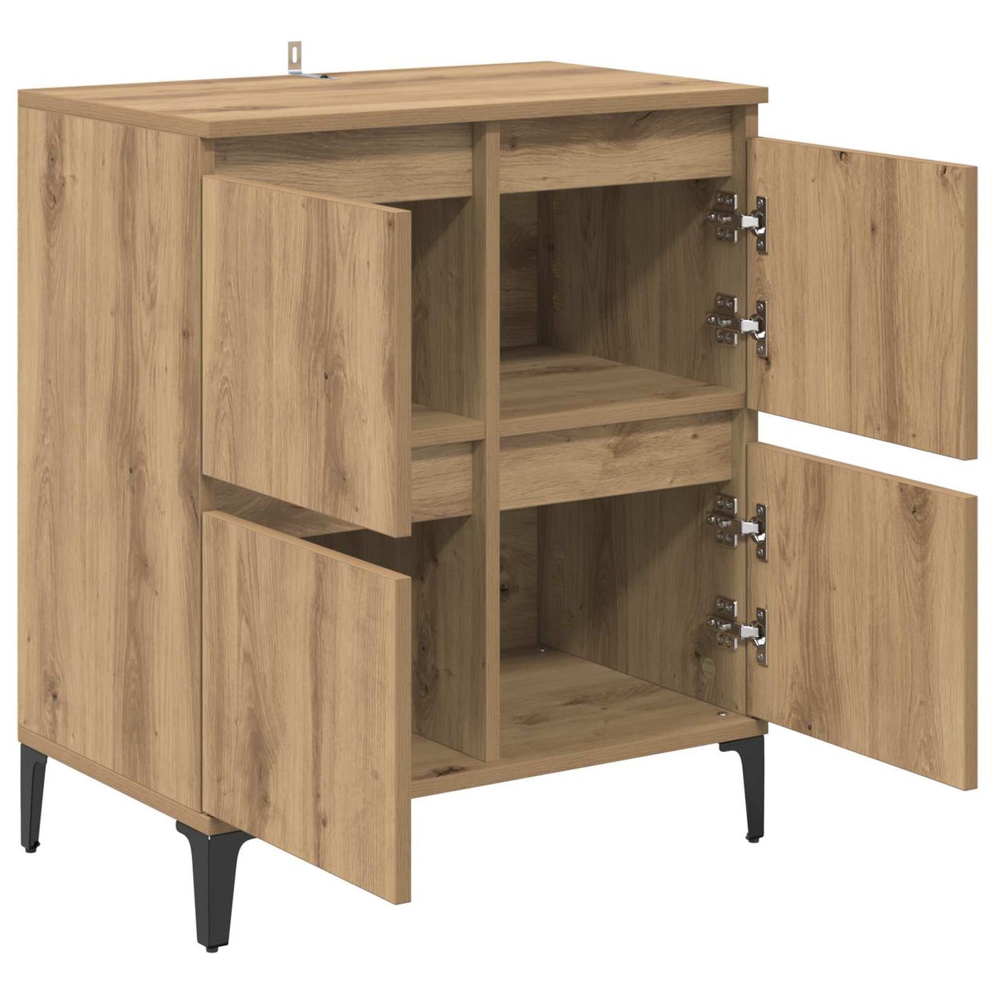 vidaXL Πλαϊνό γραφείο Artisan Oak 60 x 35 x 70 cm