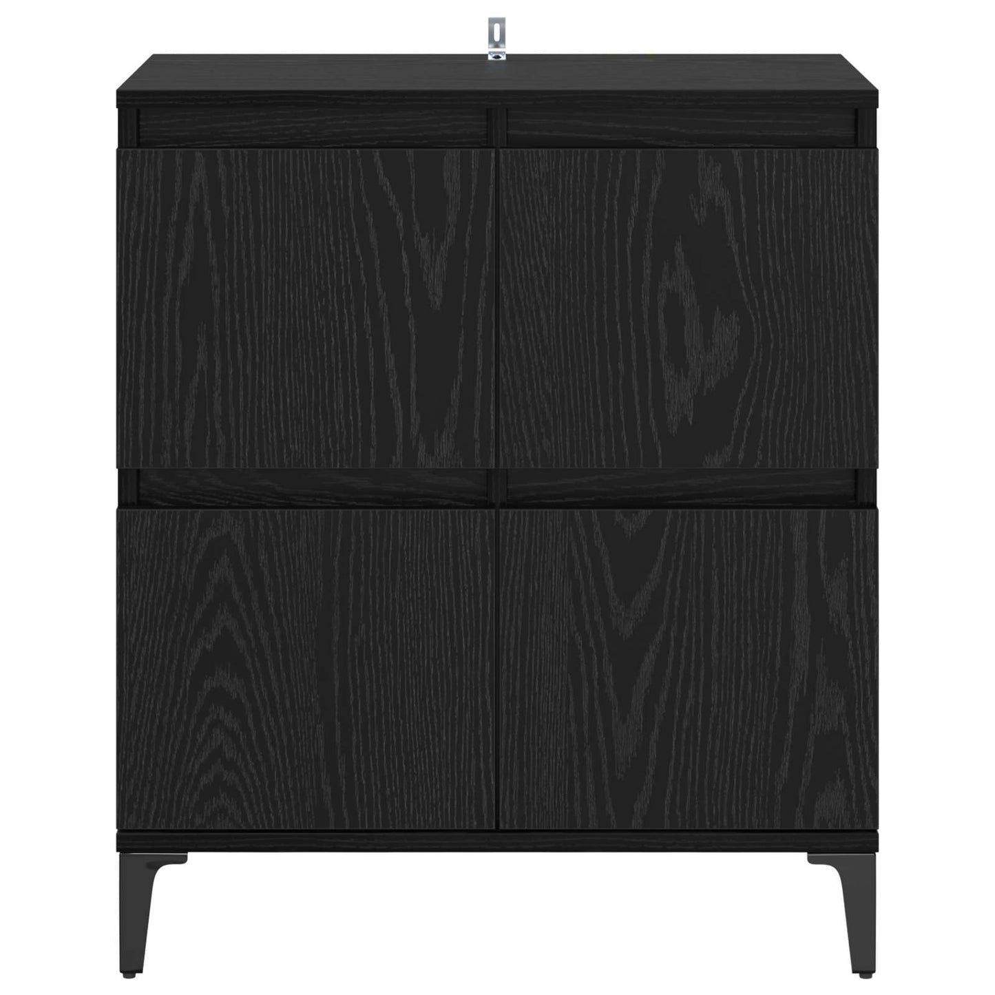 vidaXL Πλαϊνό γραφείο Μαύρη Οξυά 60 x 35 x 70 cm