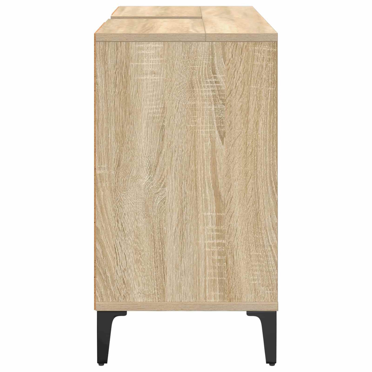 vidaXL Ντουλάπι νιπτήρα με ράφι με πόρτα Δρύς Sonoma 80 x 33 x 60 εκ