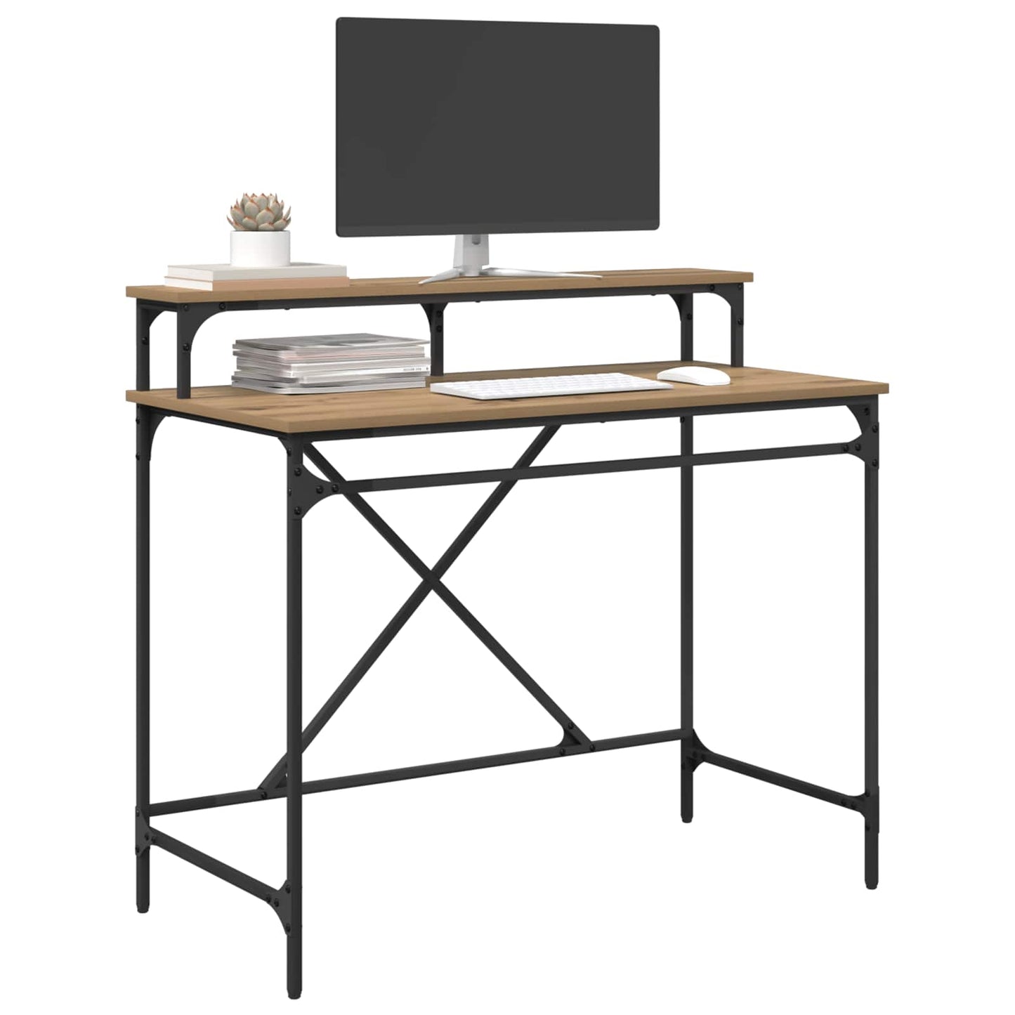 vidaXL Γραφείο Artisan Oak 100 x 50 x 90 cm Επεξεργασμένο Ξύλο