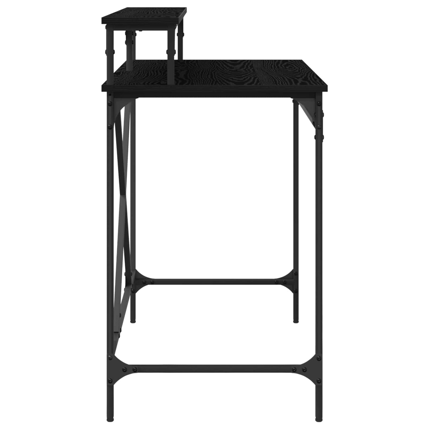 vidaXL Γραφείο Μαύρη Οξυά 100 x 50 x 90 cm Επεξεργασμένο Ξύλο
