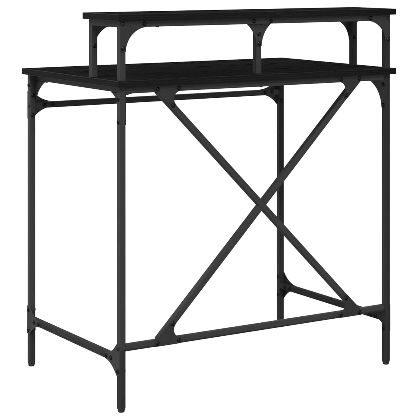 vidaXL Γραφείο Μαύρη Οξυά 80 x 50 x 90 cm Επεξεργασμένο Ξύλο