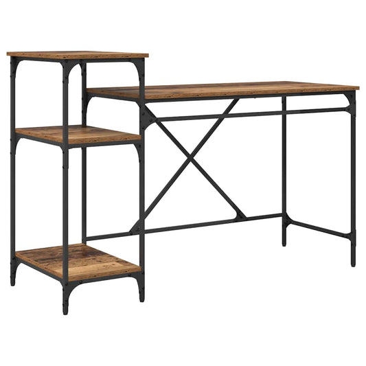 vidaXL Γραφείο Παλιό Ξύλο 135 x 50 x 90 cm Επεξεργασμένο ξύλο