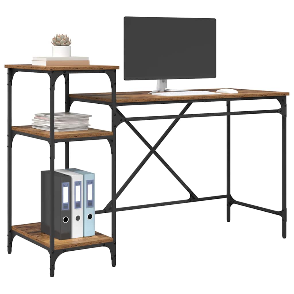 vidaXL Γραφείο Παλιό Ξύλο 135 x 50 x 90 cm Επεξεργασμένο ξύλο