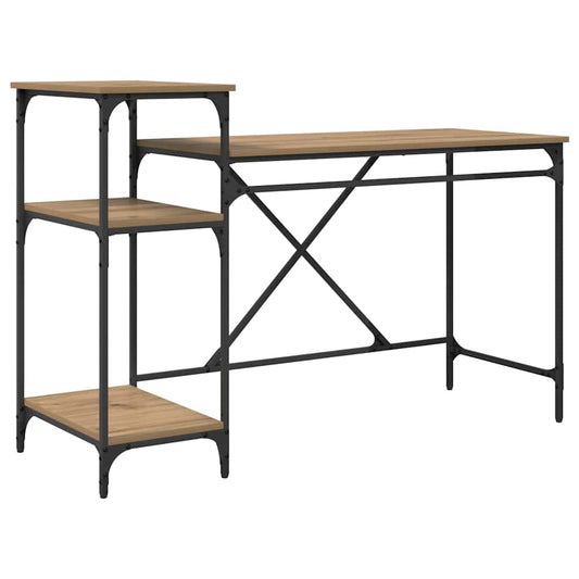 vidaXL Γραφείο Artisan Oak 135 x 50 x 90 cm Επεξεργασμένο ξύλο