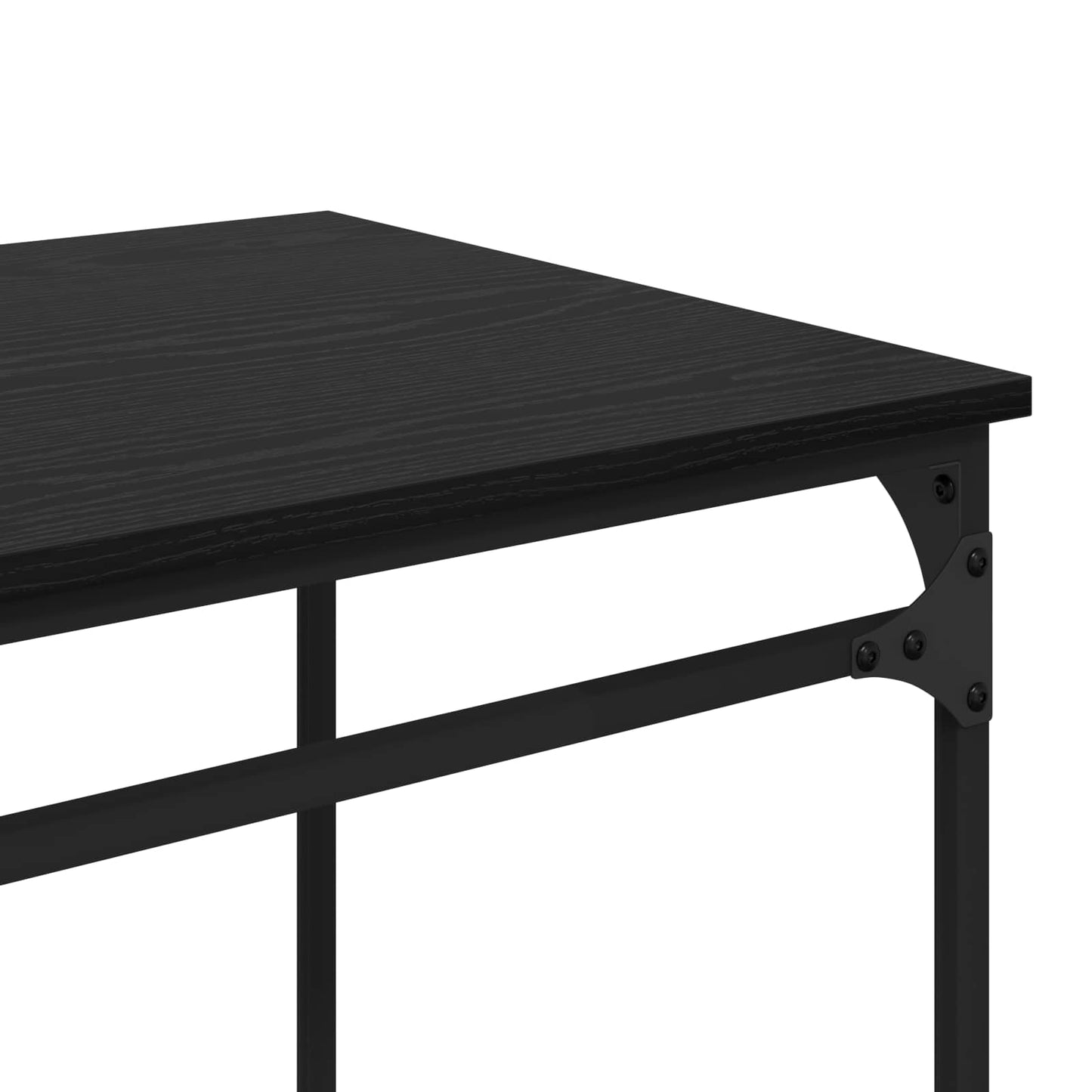 vidaXL Γραφείο Μαύρη Οξυά Επεξεργασμένο Ξύλο 135 x 50 x 90 cm
