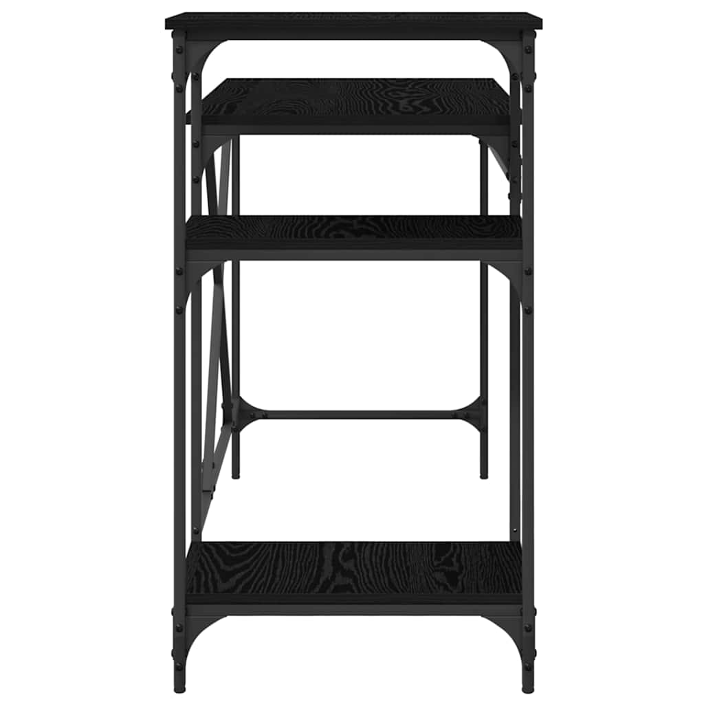 vidaXL Γραφείο Μαύρη Οξυά 135 x 50 x 90 cm Επεξεργασμένο ξύλο