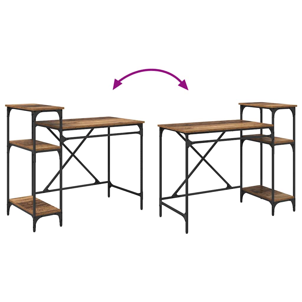vidaXL Γραφείο Παλιό Ξύλο 105 x 50 x 90 cm Επεξεργασμένο ξύλο