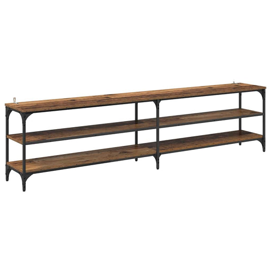 vidaXL Ντουλάπι TV Παλιό Ξύλο 200 x 30 x 50 cm