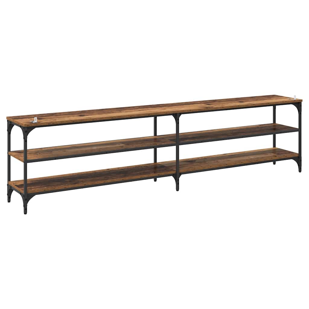 vidaXL Ντουλάπι TV Παλιό Ξύλο 200 x 30 x 50 cm