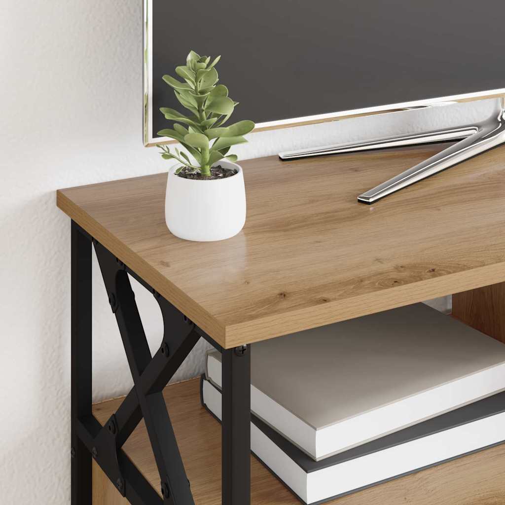 vidaXL Ντουλάπι TV με συρτάρι Artisan Oak 90 x 33 x 45 εκ