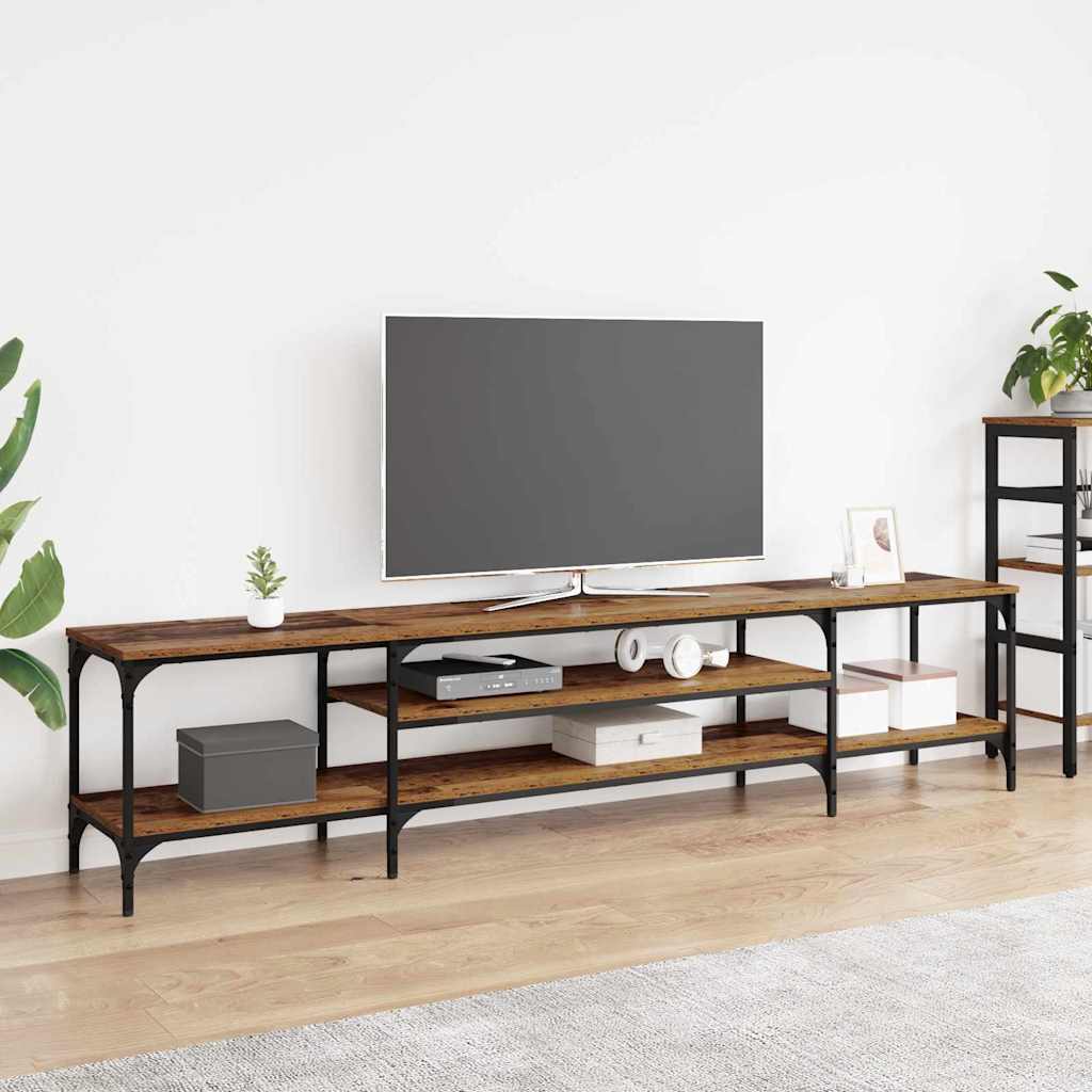 vidaXL Ντουλάπι TV Παλιό Ξύλο 201 x 35 x 45 εκ.