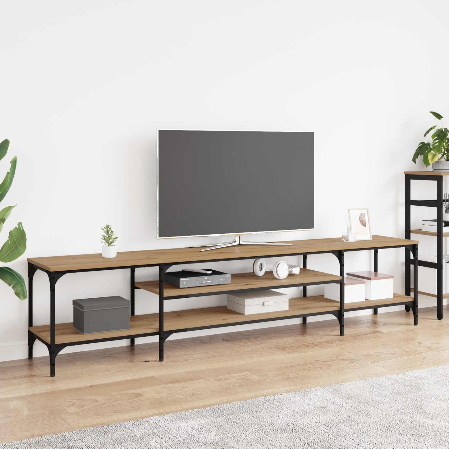 vidaXL Ντουλάπι TV 201 x 35 x 45 εκ. Artisan Oak