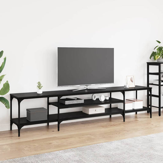 vidaXL Ντουλάπι TV Μαύρη Οξυά 201 x 35 x 45 εκ.