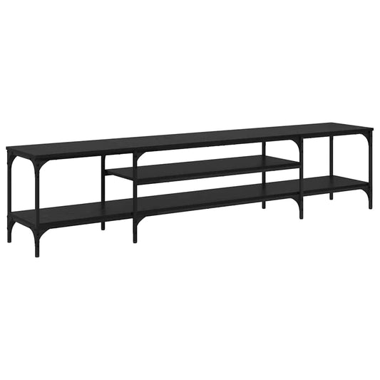 vidaXL Ντουλάπι TV Μαύρη Οξυά 201 x 35 x 45 εκ.