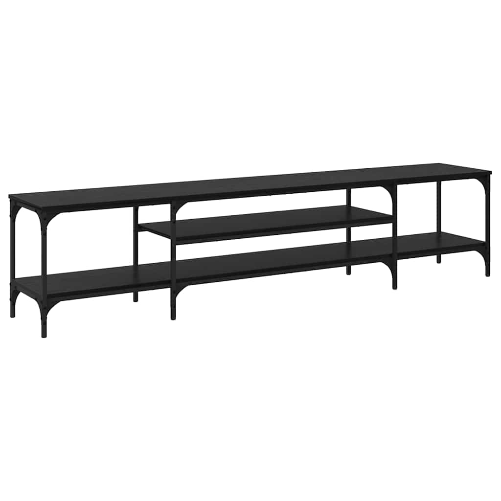vidaXL Ντουλάπι TV Μαύρη Οξυά 201 x 35 x 45 εκ.