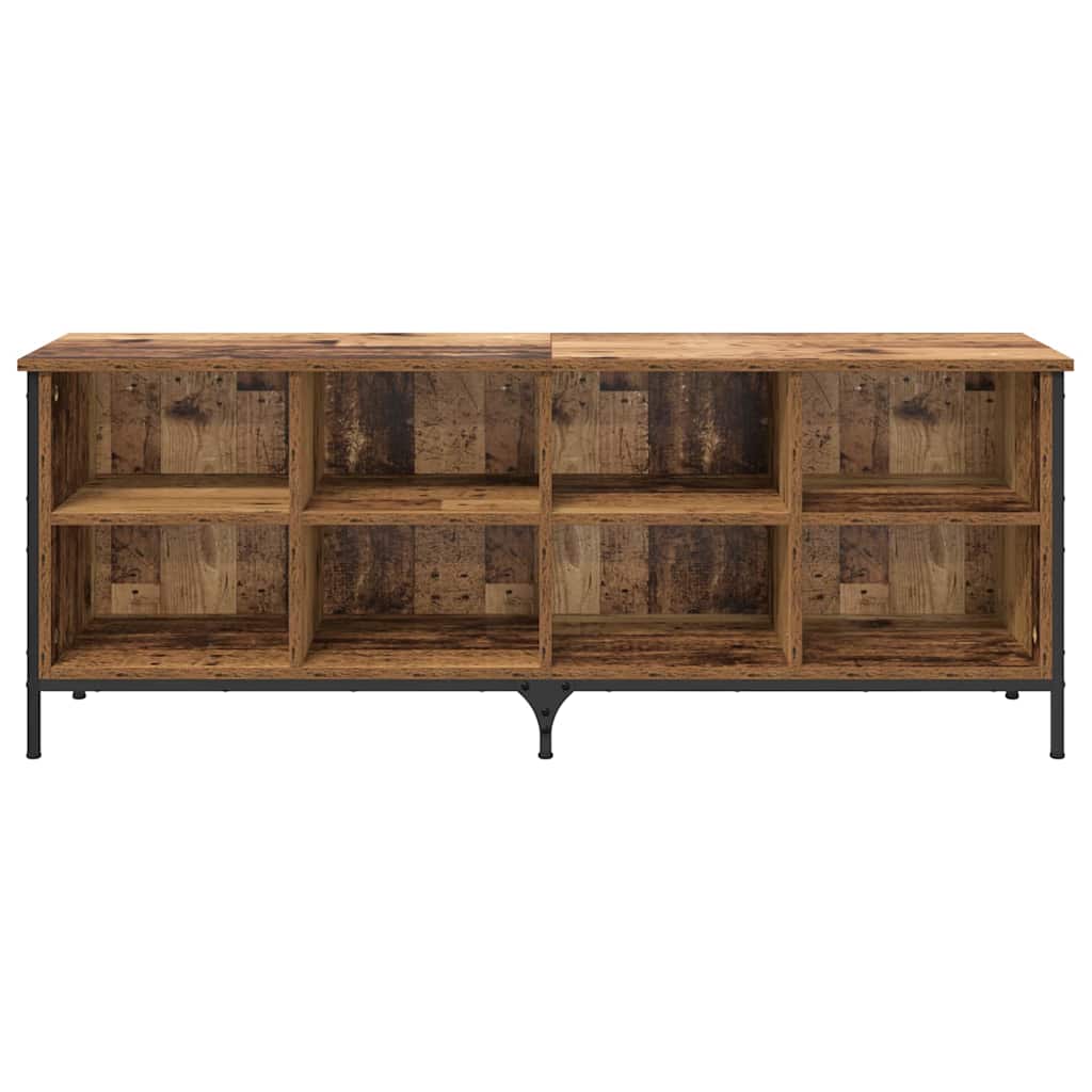 vidaXL Ντουλάπα Παπουτσιών με ράφι Παλιό Ξύλο 131 x 35 x 50 εκ