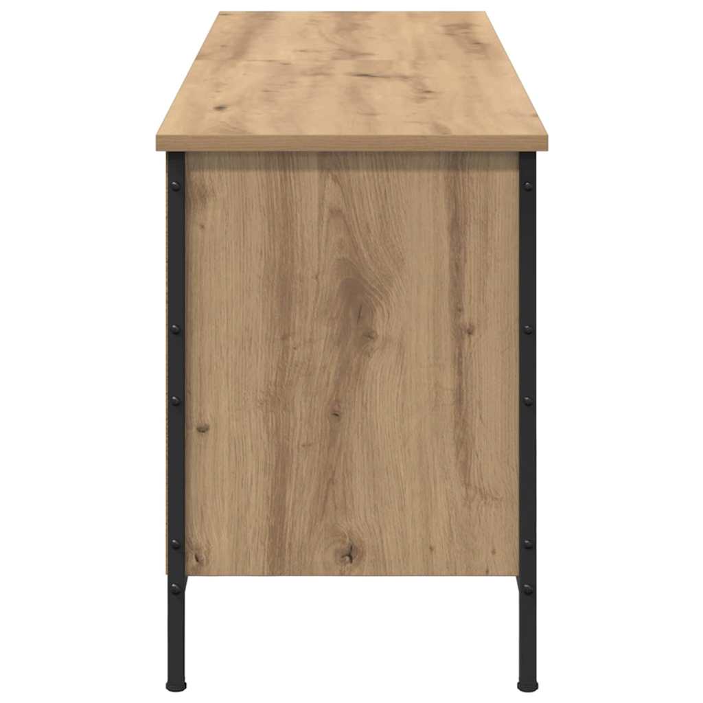 vidaXL Ντουλάπα Παπουτσιών με ράφι Artisan Oak 131 x 35 x 50 εκ