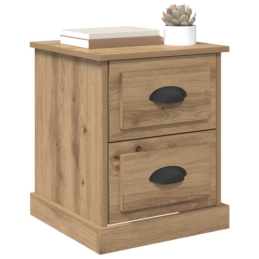vidaXL Κομοδίνο Artisan Oak 39 x 39 x 47.5 εκ Επεξεργασμένο Ξύλο