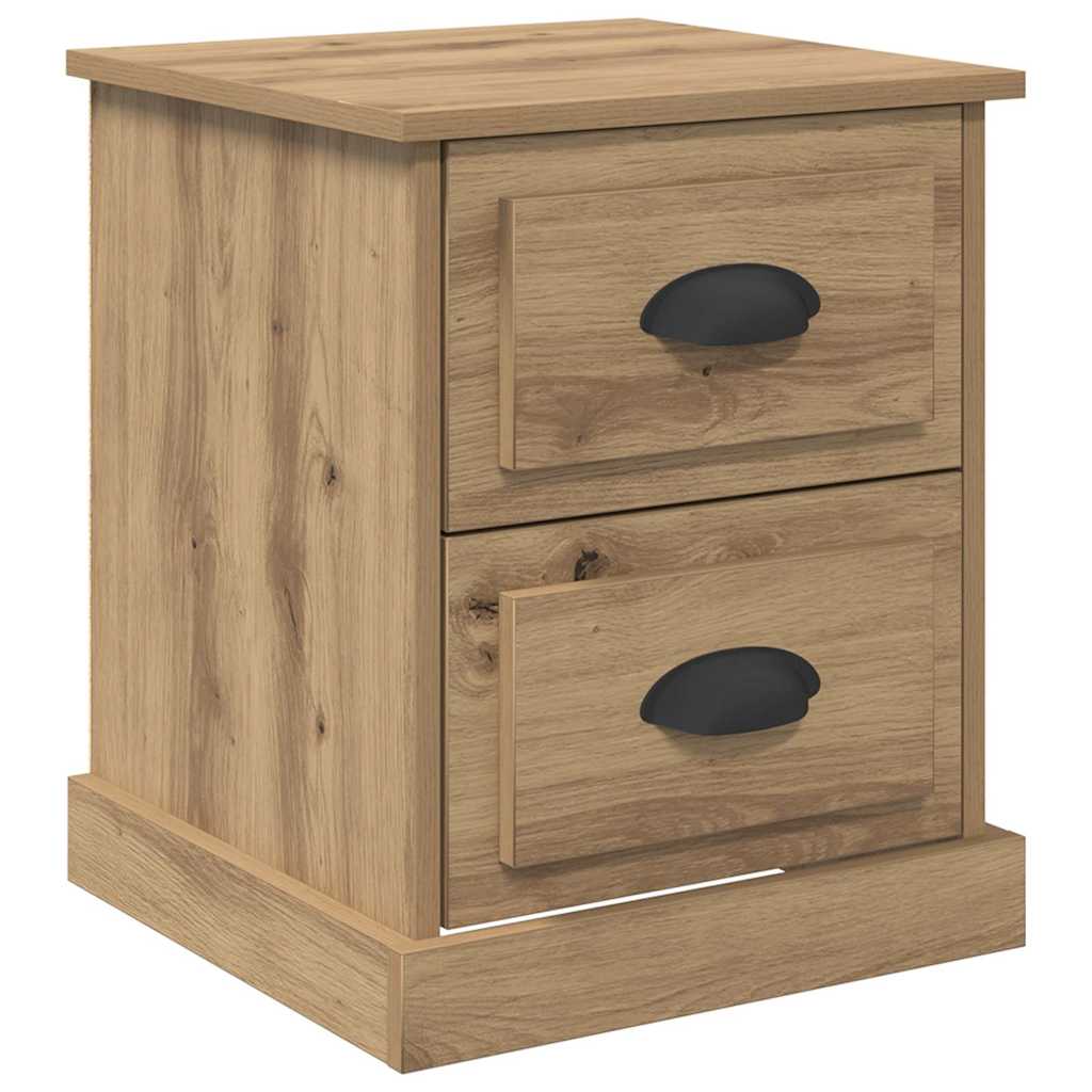 vidaXL Κομοδίνο 2 τεμ. Artisan Oak 39 x 39 x 47.5 εκ