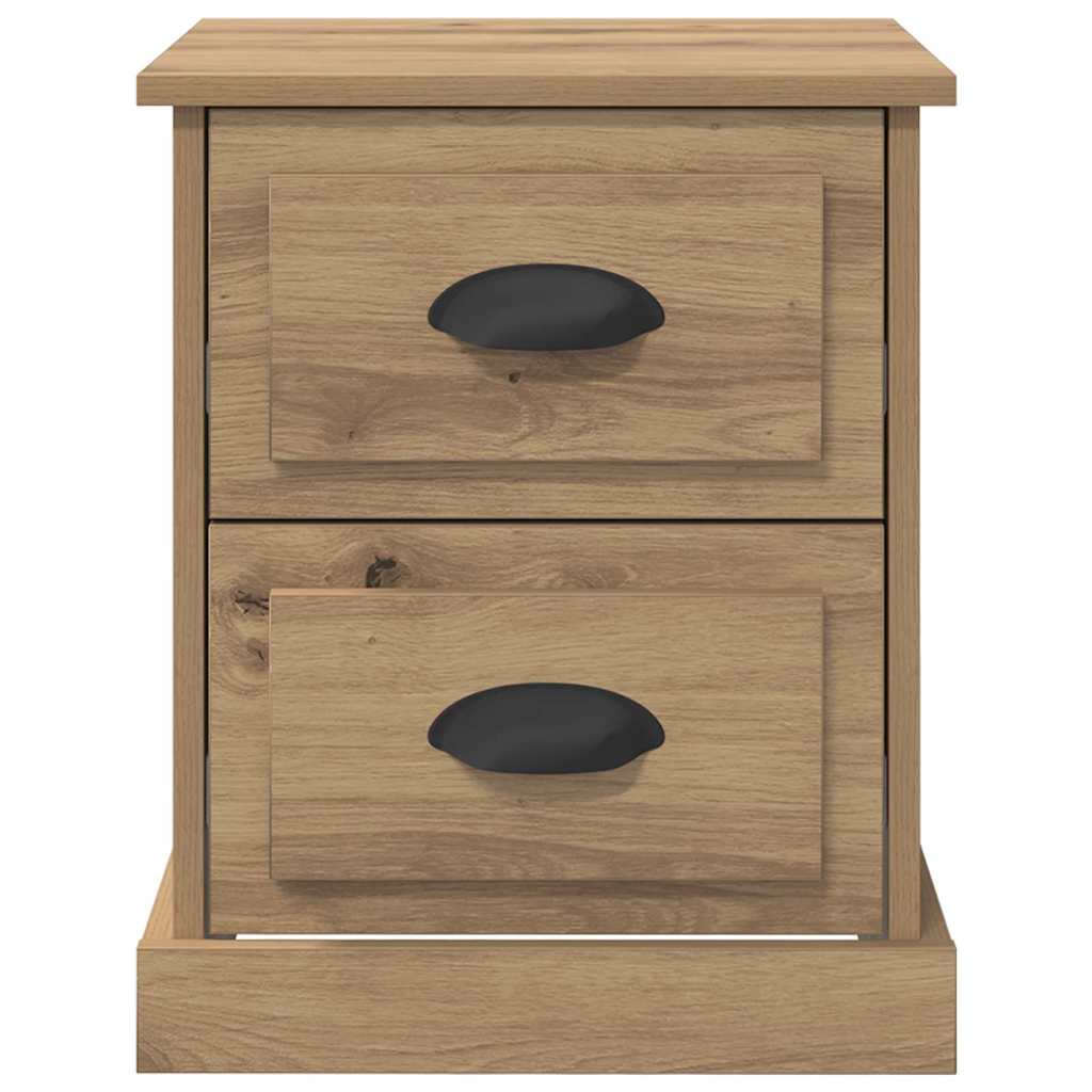 vidaXL Κομοδίνο 2 τεμ. Artisan Oak 39 x 39 x 47.5 εκ
