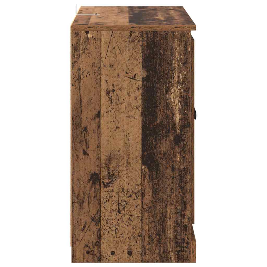 vidaXL Πλαϊνό γραφείο Παλιό Ξύλο 70 x 35,5 x 67,5 εκ.