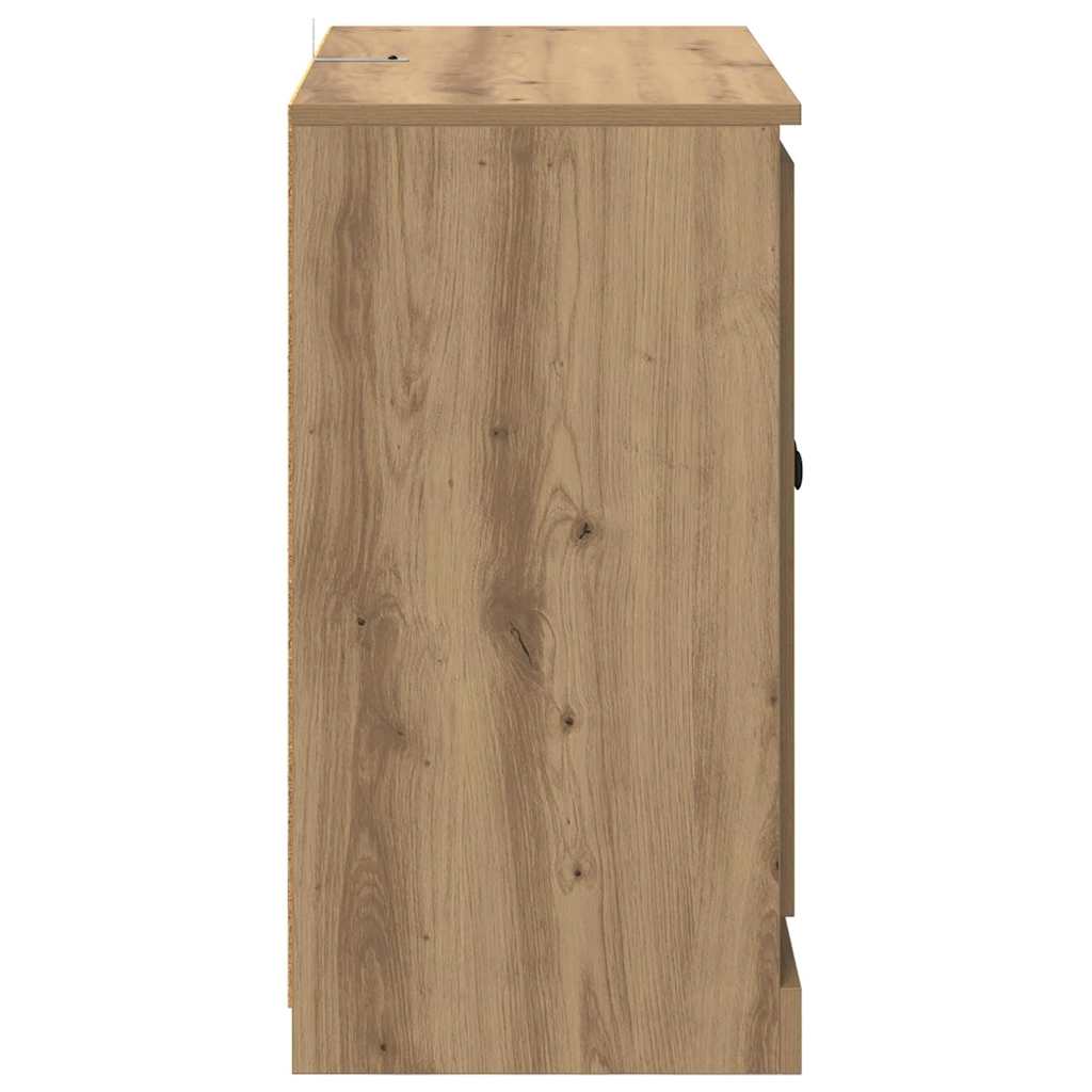 vidaXL Πλαϊνό γραφείο Artisan Oak 70 x 35,5 x 67,5 εκ.