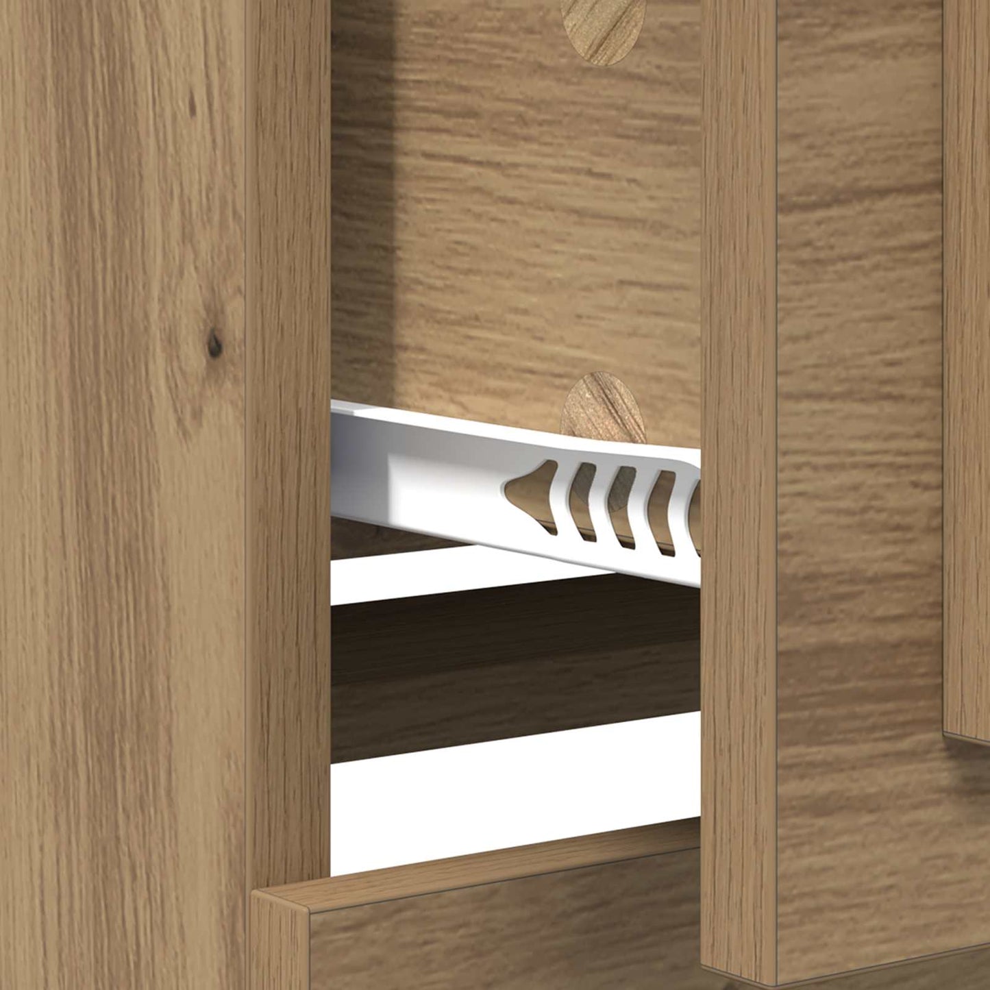 vidaXL Πλαϊνό γραφείο με συρτάρι Artisan Oak 70 x 35,5 x 67,5 εκ.