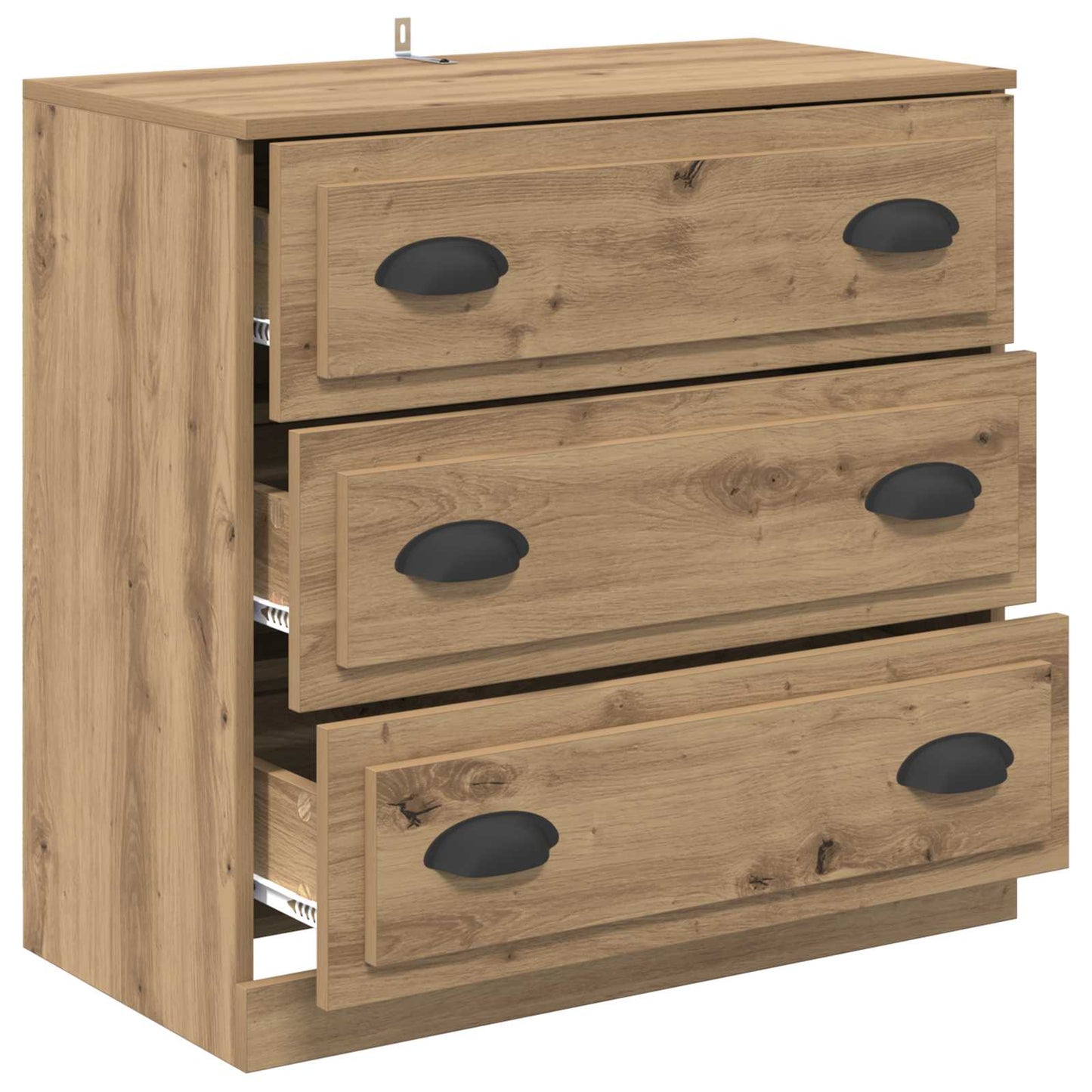 vidaXL Πλαϊνό γραφείο με συρτάρι Artisan Oak 70 x 35,5 x 67,5 εκ.