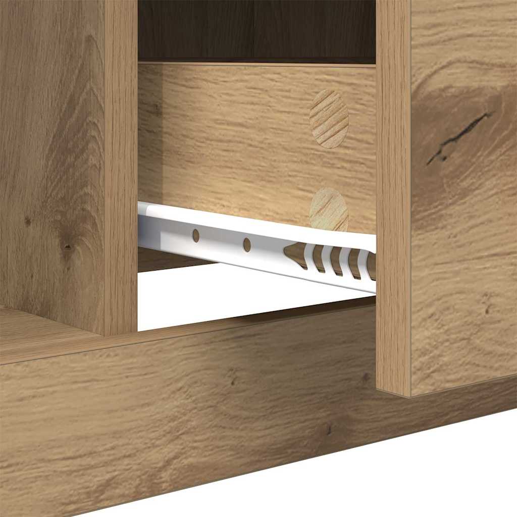 vidaXL Τραπεζάκι σαλονιού με συρτάρι Artisan Oak 90 x 50 x 35 cm