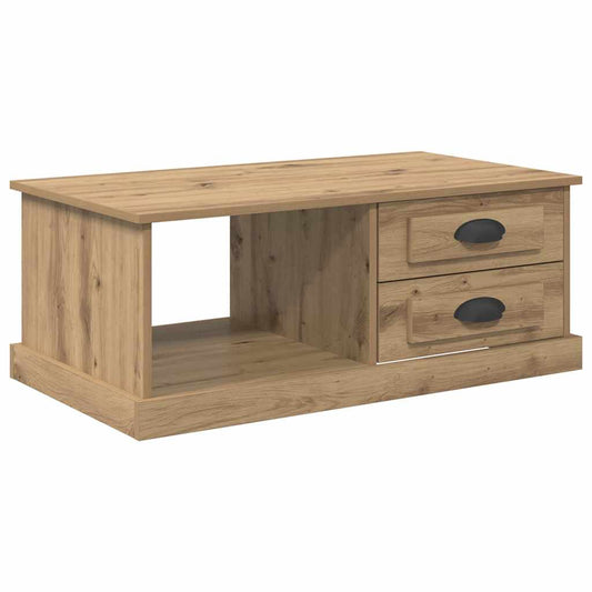 vidaXL Τραπεζάκι σαλονιού με συρτάρι Artisan Oak 90 x 50 x 35 cm
