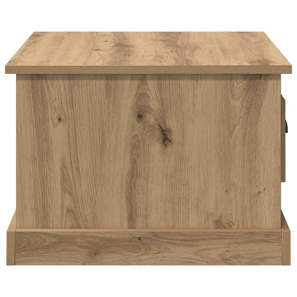 vidaXL Τραπεζάκι σαλονιού με συρτάρι Artisan Oak 50 x 50 x 35 cm