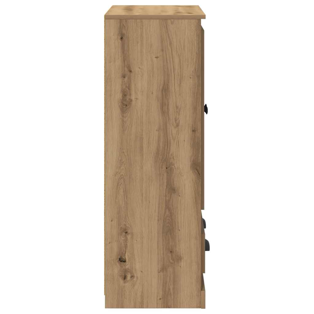 vidaXL Highboard Artisan Oak 60 x 35,5 x 103,5 εκ. Επεξεργασμένο ξύλο