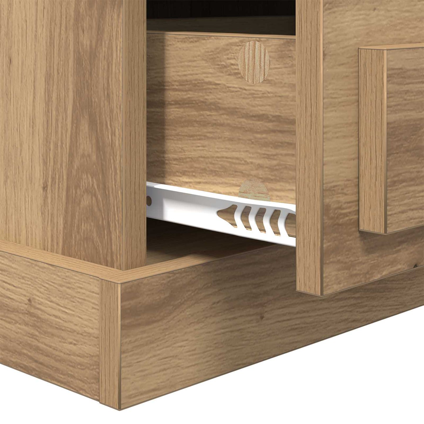 vidaXL Κομοδίνο 2 τμχ. Artisan Oak 36 x 43 x 60 εκ Επεξεργασμένο Ξύλο