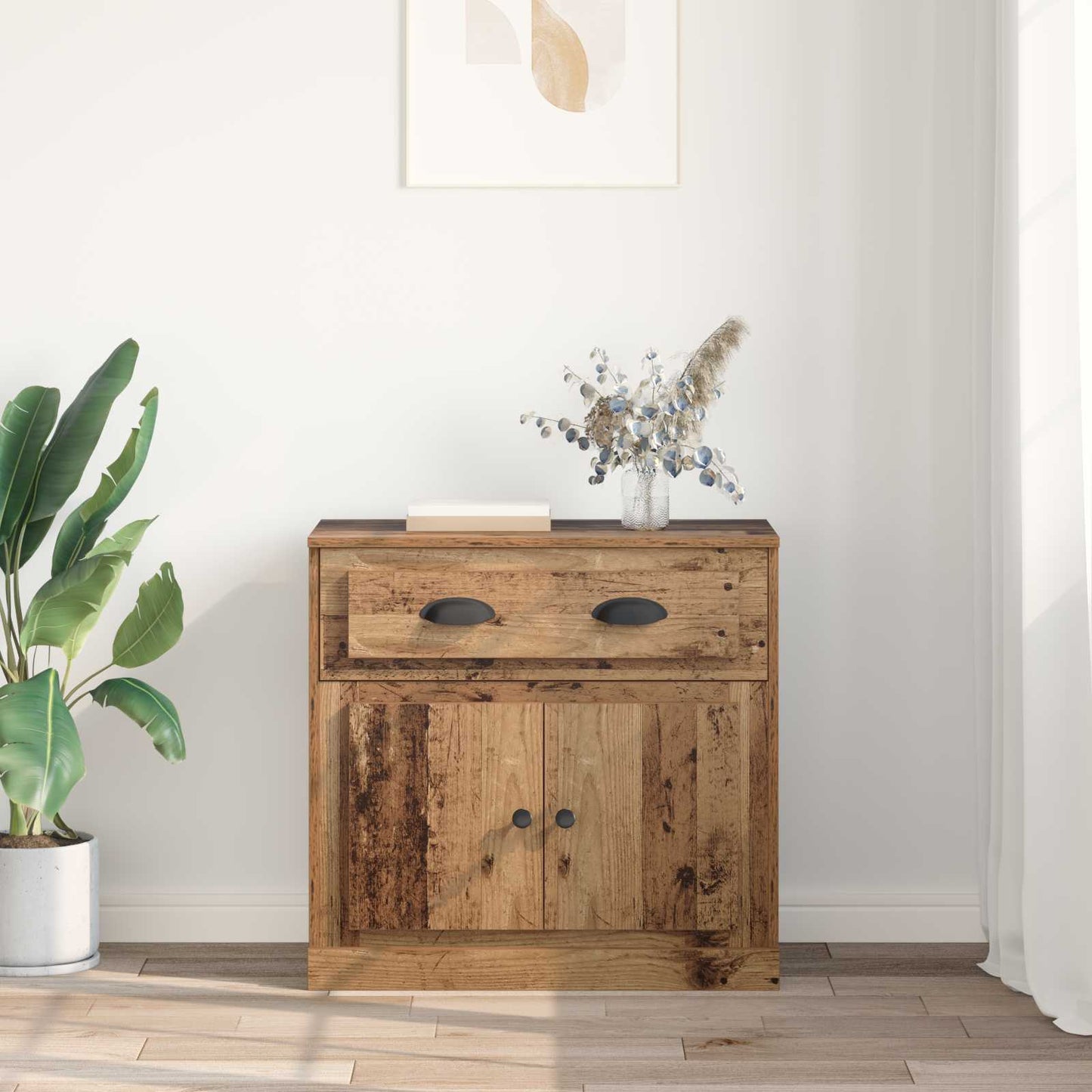 vidaXL Highboard Παλιό Ξύλο 70 x 35,5 x 67,5 εκ. Επεξεργασμένο ξύλο