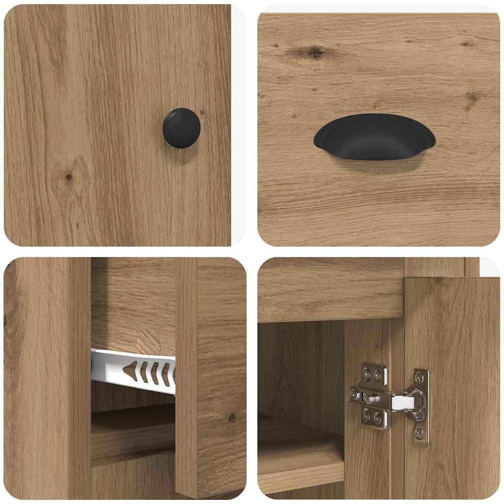 vidaXL Highboard Artisan Oak 70 x 35,5 x 67,5 εκ. Επεξεργασμένο ξύλο