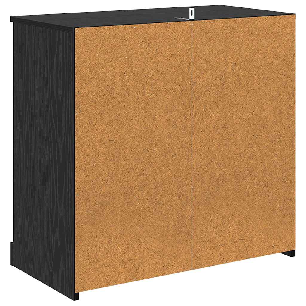 vidaXL Highboard Μαύρη Οξυά 70 x 35,5 x 67,5 εκ. Επεξεργασμένο ξύλο