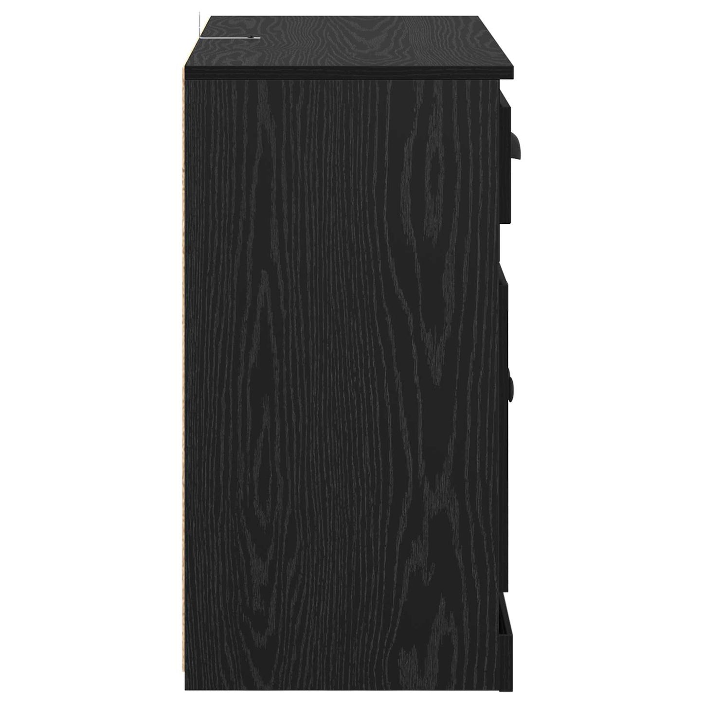 vidaXL Highboard Μαύρη Οξυά 70 x 35,5 x 67,5 εκ. Επεξεργασμένο ξύλο