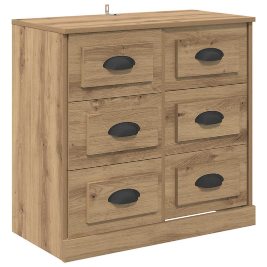vidaXL Πλαϊνό γραφείο με συρτάρι Artisan Oak 70 x 35,5 x 67,5 εκ.