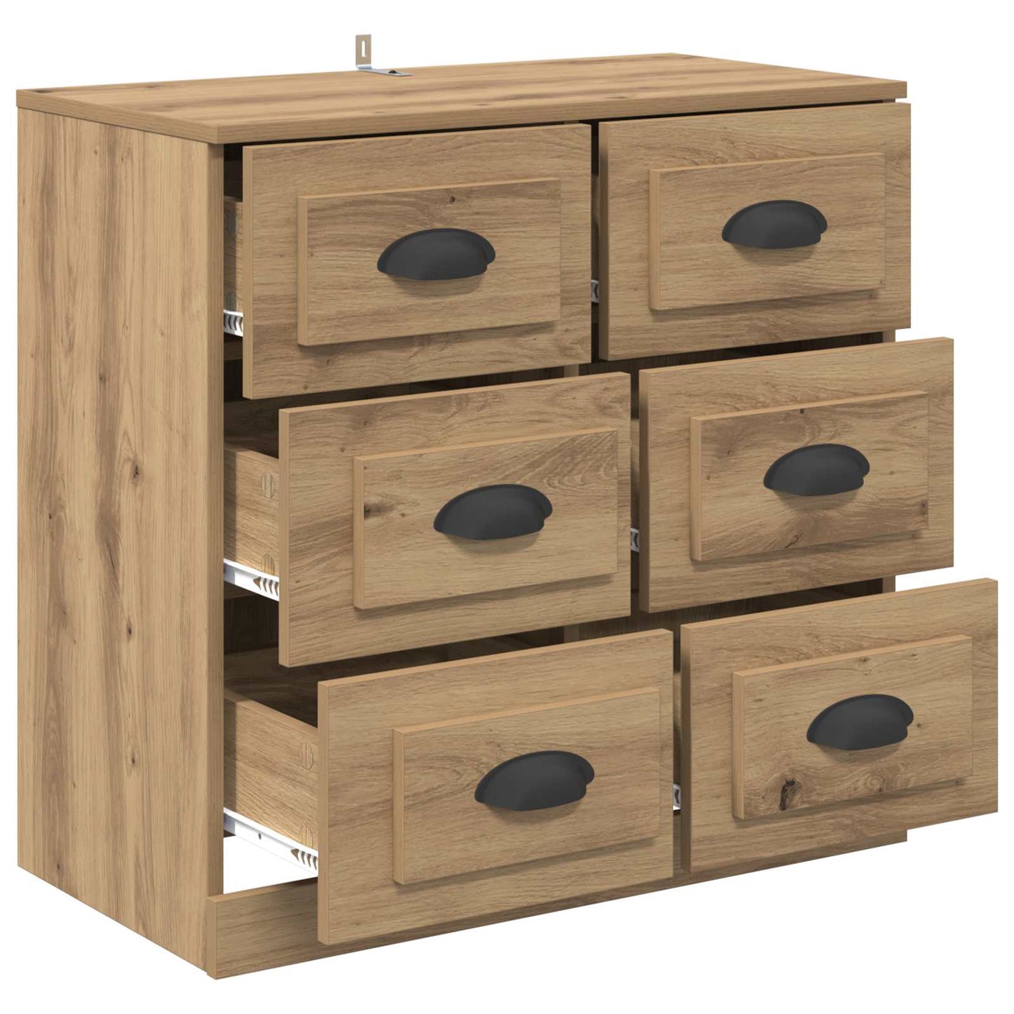vidaXL Πλαϊνό γραφείο με συρτάρι Artisan Oak 70 x 35,5 x 67,5 εκ.